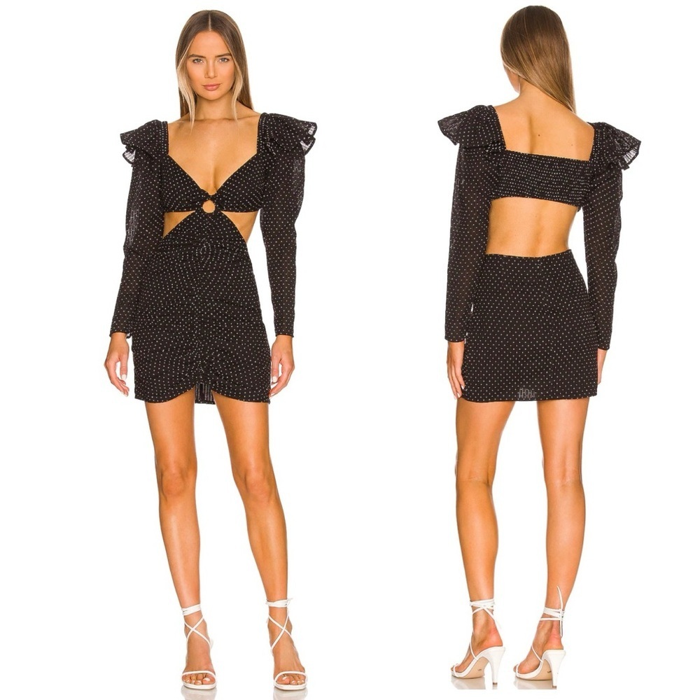 Tularosa Tiffany Mini Dress in Black & White